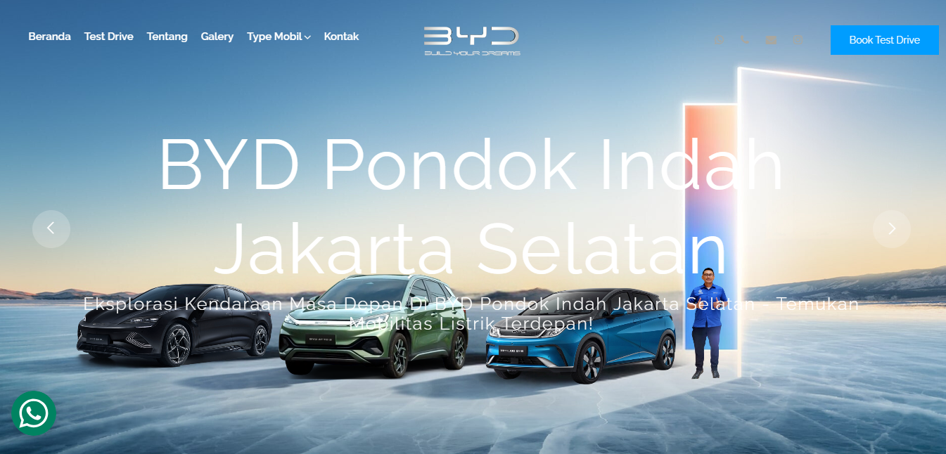 Creation of BYD Car Sales Website - Pondok Indah, South Jakarta (1)