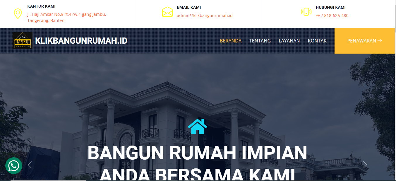 Website Development for KlikBangunRumah.id